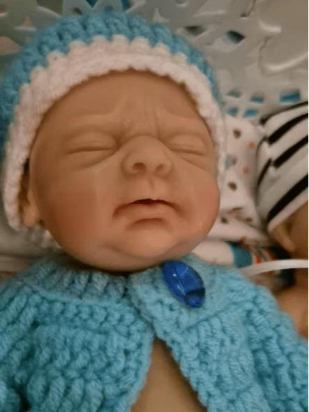 7" Micro Preemie Full Body Silicone Wronged bady Doll "Lucas" and "Lila"Lifelike Mini Reborn Doll Surprice Children Anti-Stress