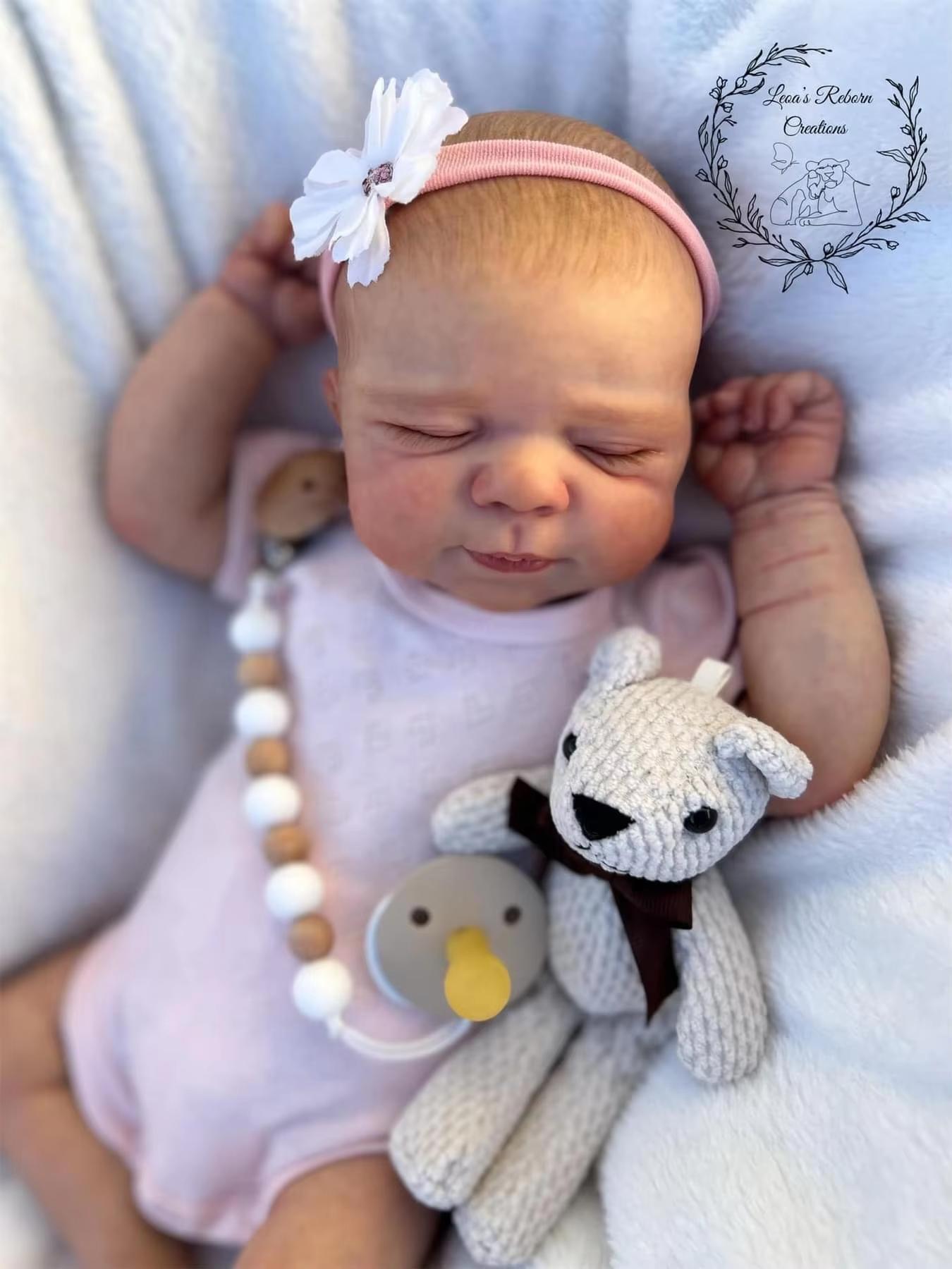 19Inch Newborn Soft Body Baby Pascale Reborn Doll with 3D Skin Multiple Layers Painting with Visible Veins Soft Touch Doll