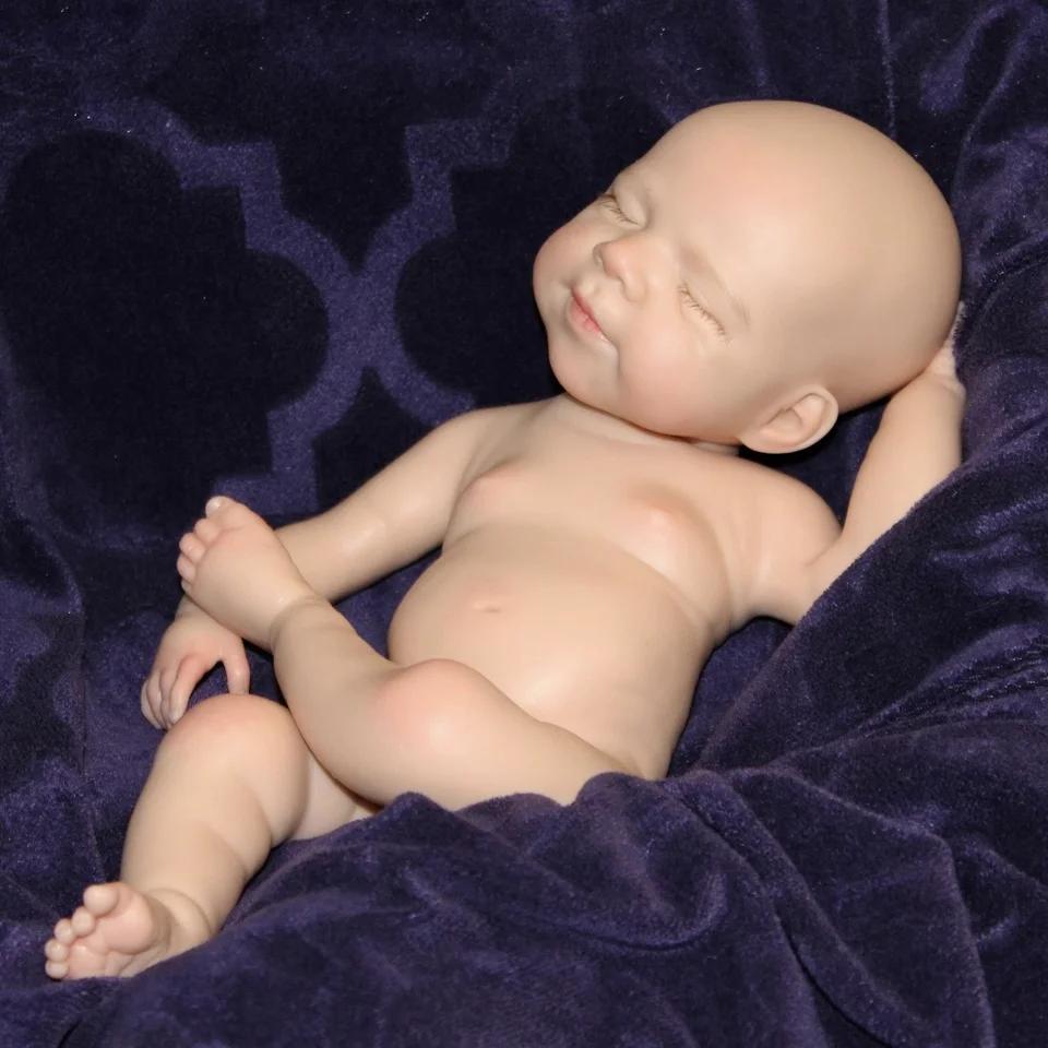 13-Inch Open Mouth Reborn Doll – Pascale Soft Full-Body Silicone Newborn Baby Girl, Hand-Painted