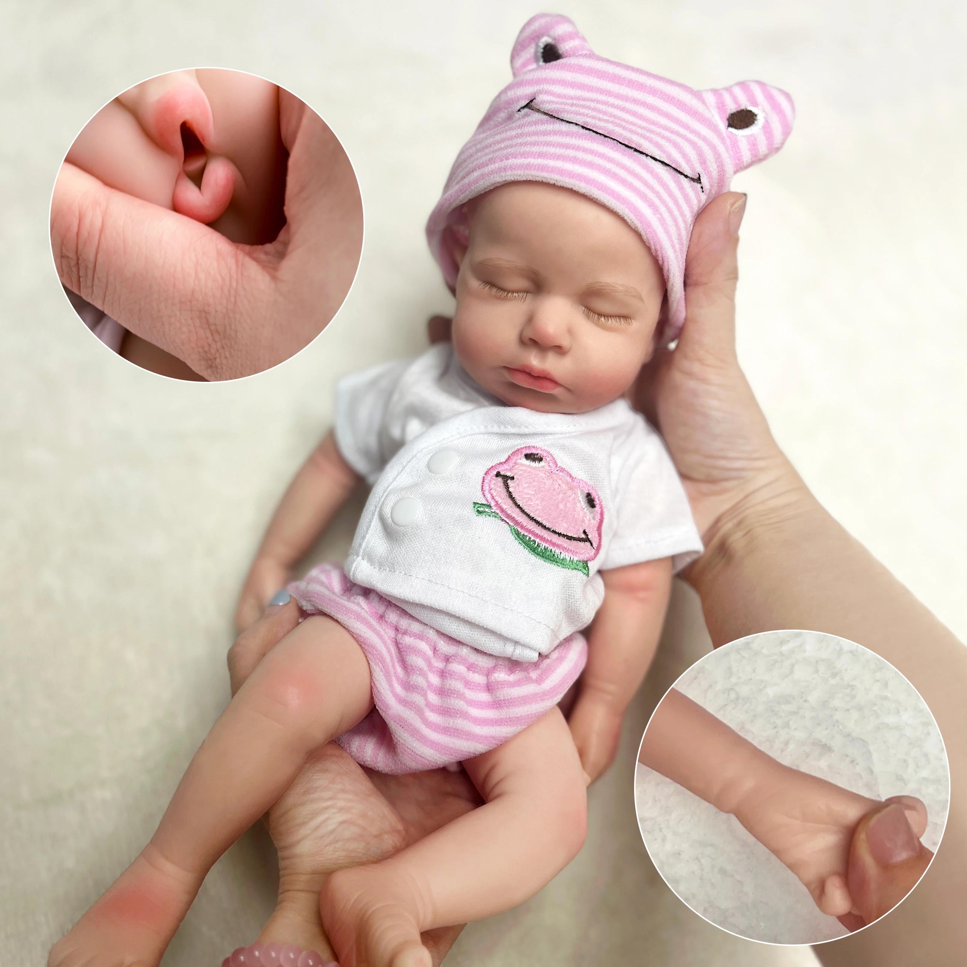 Loulou Open-Mouth Reborn Doll Baby - Full Body Soft Silicone Bebe Doll (Boy or Girl Options)