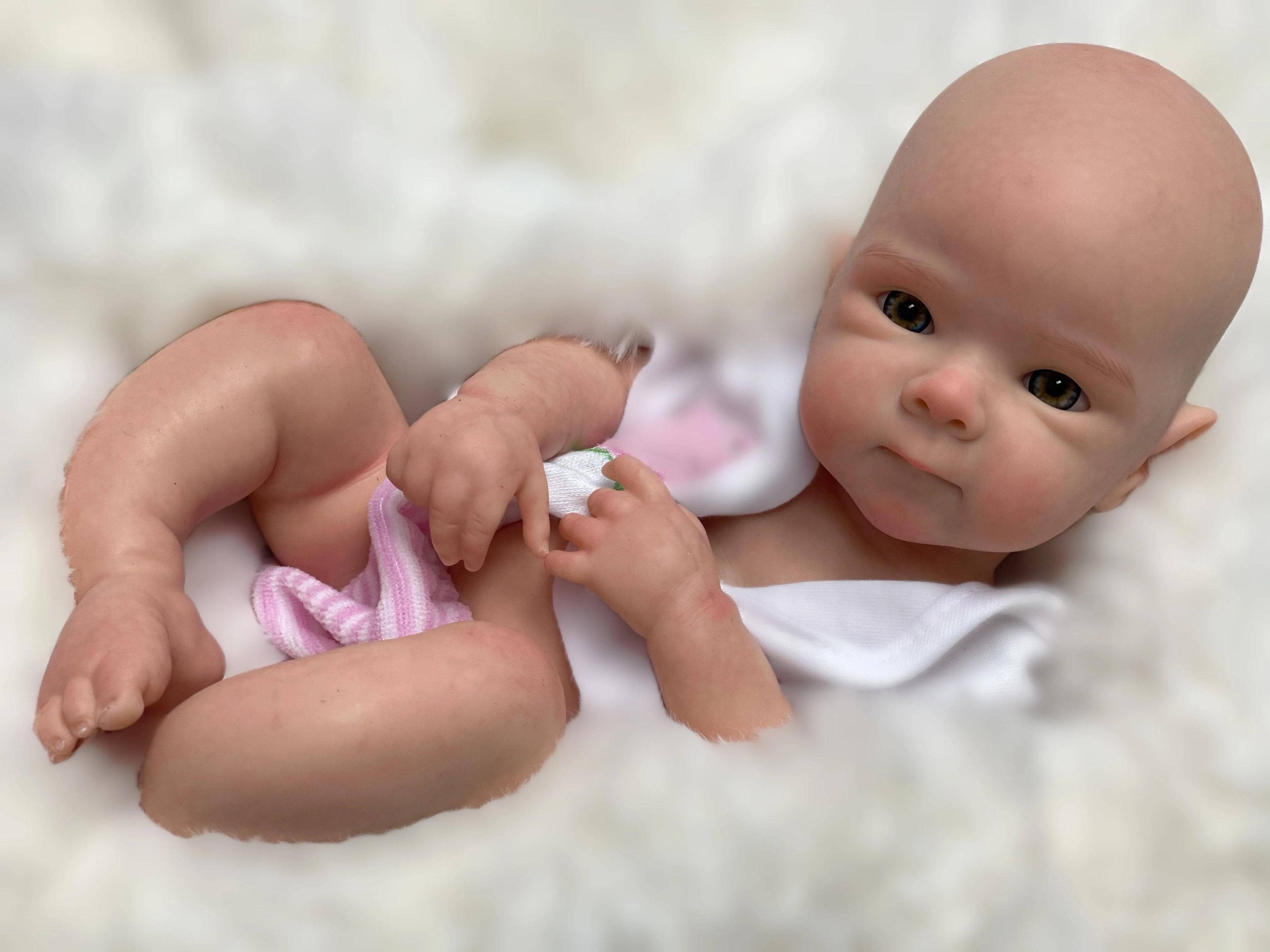33CM Bettie Reborn Doll – Full Body Soft Solid Silicone, Painted/Unpainted Options Available