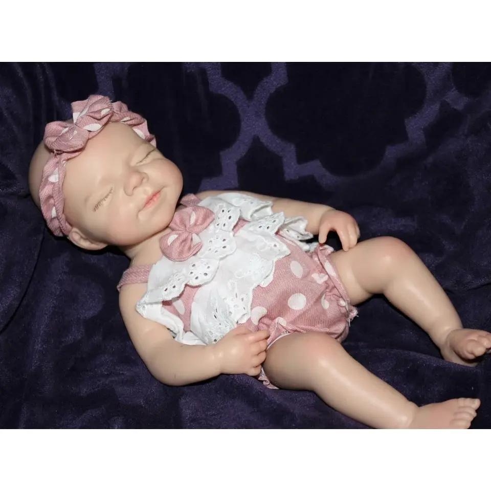 13-Inch Open Mouth Reborn Doll – Pascale Soft Full-Body Silicone Newborn Baby Girl, Hand-Painted