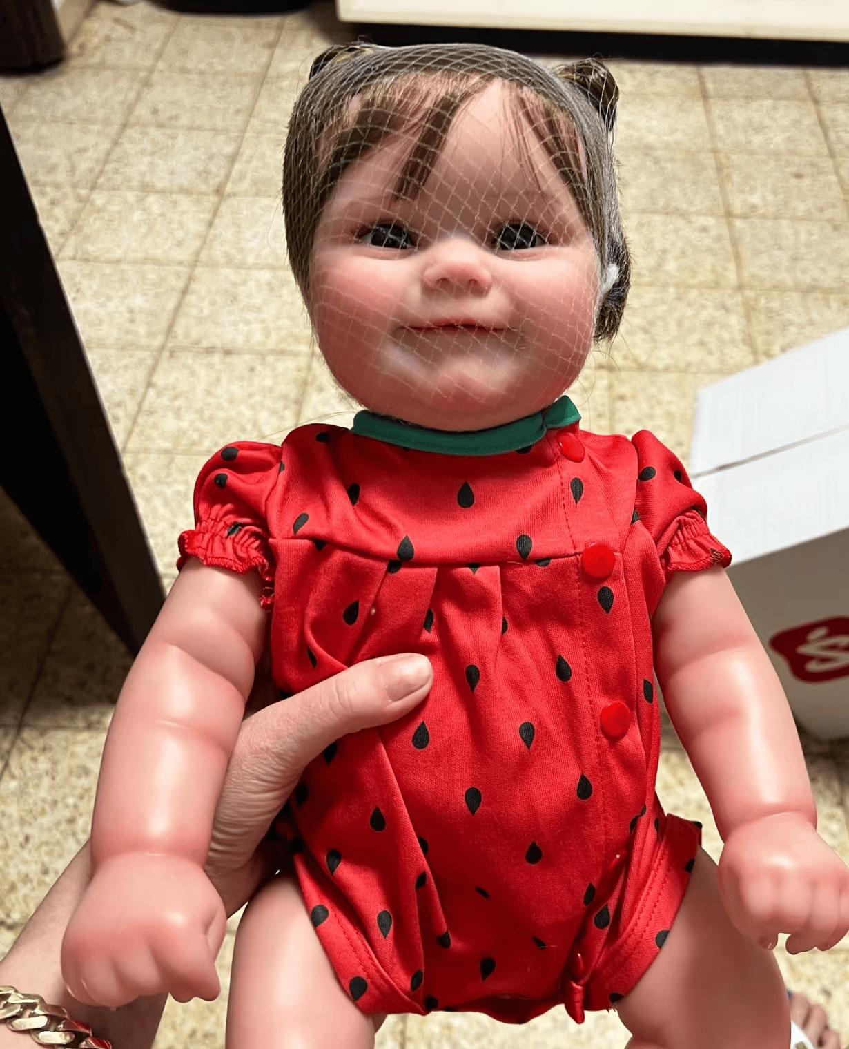 50CM Full Body Soft Silicone Maddie Reborn Baby Girl Doll Lifelike Soft Touch Genesis Painted Doll with Visible Veins