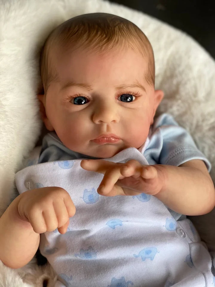 18–20 Inch Reborn Baby Doll – Cameron Bebe Boy or Girl, Lifelike Newborn with Painted Hair & 3D Skin