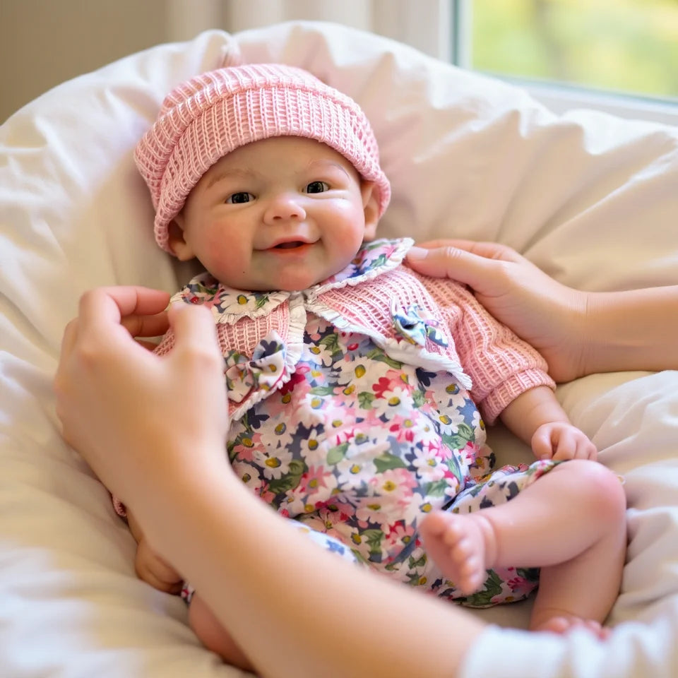 13-Inch Handmade Full Silicone Reborn Baby Girl “Vivienne” – Realistic Doll for Children’s Birthday Gifts