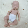 33CM Silicone Reborn Baby Girl “Luna” – Painted & Unpainted, Open Mouth, Soft Lifelike Newborn Doll