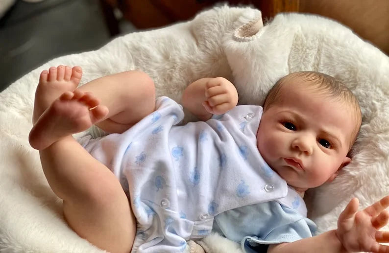 18–20 Inch Reborn Baby Doll – Cameron Bebe Boy or Girl, Lifelike Newborn with Painted Hair & 3D Skin