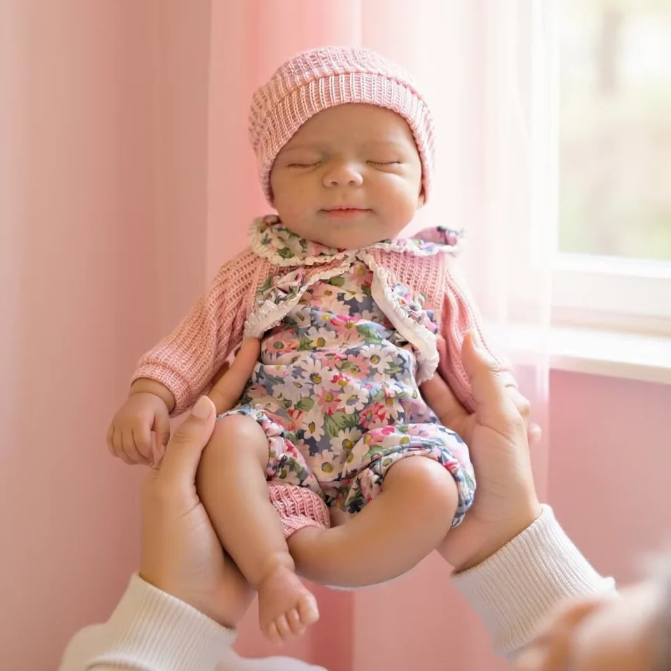 13-Inch Handmade Full Silicone Reborn Baby Girl “Vivienne” – Realistic Doll for Children’s Birthday Gifts