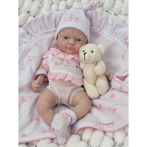 12-Inch Micro Preemie Silicone Reborn Baby Boy – Full-Body Lifelike Doll, Soft & Anti-Stress, Perfect Surprise Gift for Children