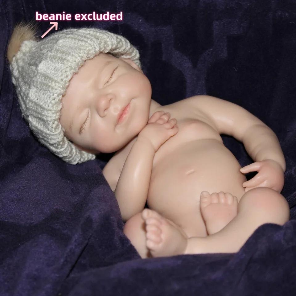 13-Inch Open Mouth Reborn Doll – Pascale Soft Full-Body Silicone Newborn Baby Girl, Hand-Painted